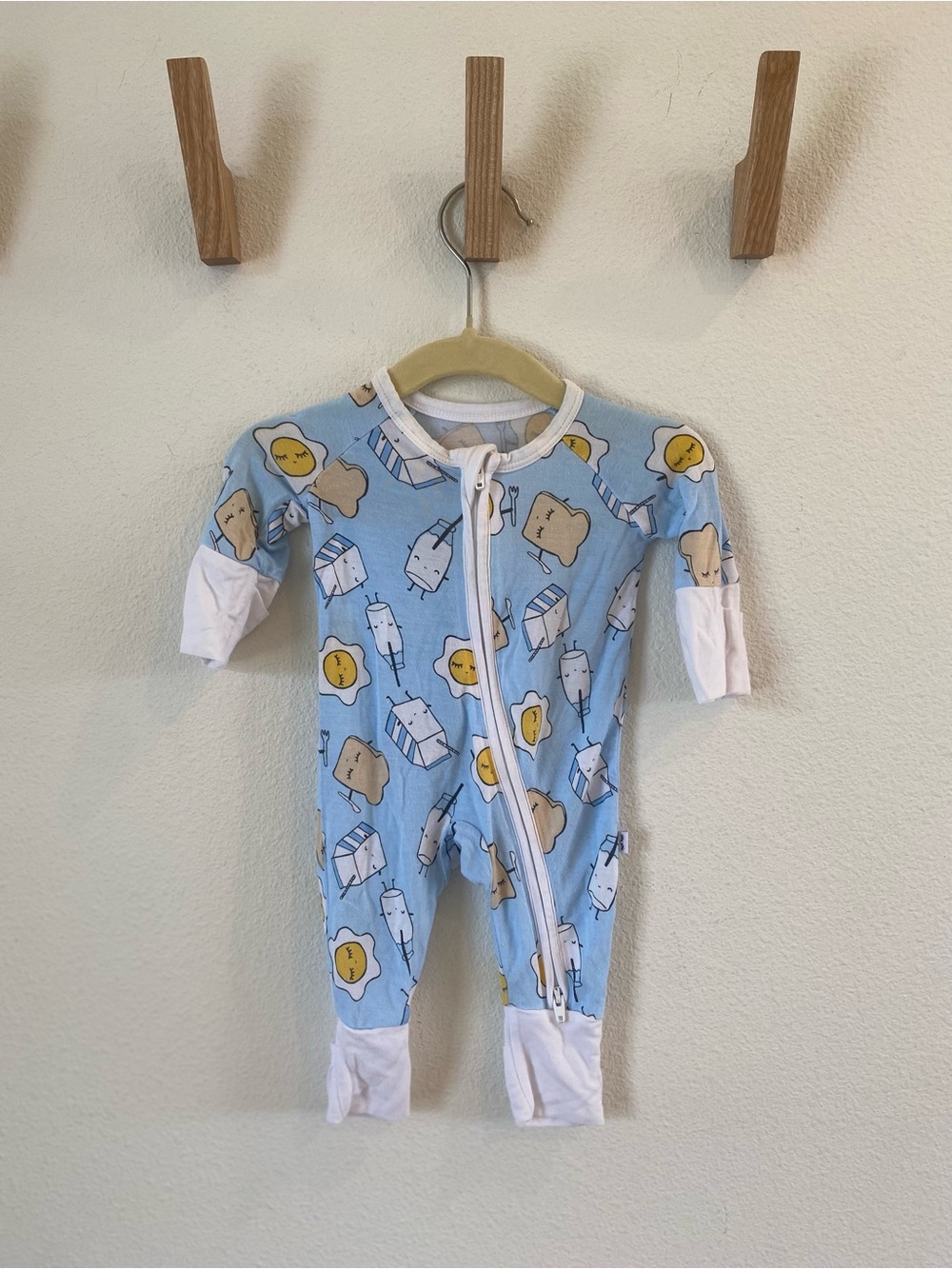 Little Sleepies Premie One-Piece Sleeper with Breakfast Print
